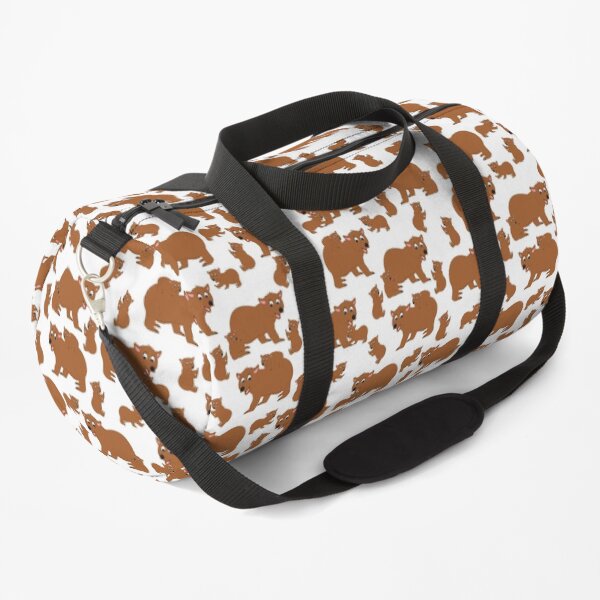 Brown Bear Neck Gator Brown Bears Mama Bear Baby Bear Duffle Bag