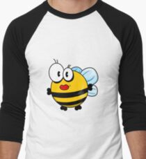 Cartoon bee Men's Baseball ¾ T-Shirt