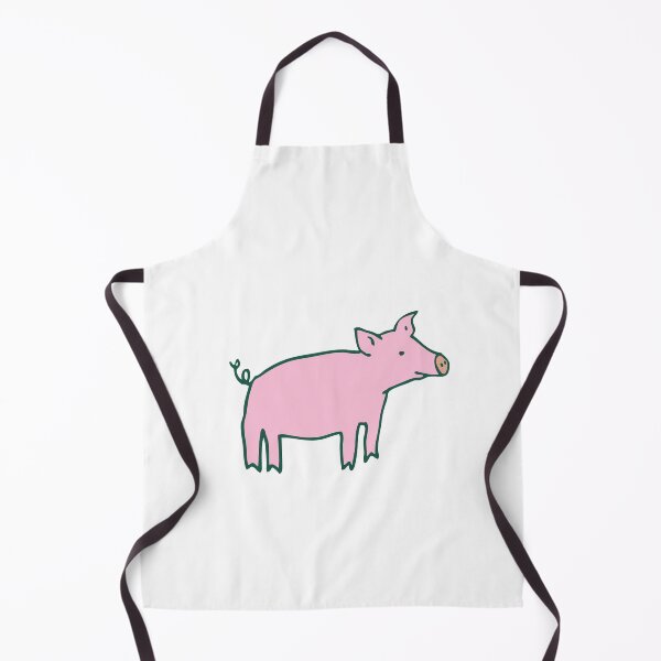 Item preview, Simple Pig - pink and white - cute animal pattern by Cecca Designs designed and sold by Cecca-Designs.
