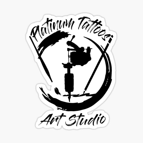 Platinum Tattoos Art Studio Sticker