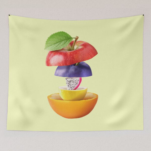 Artikelvorschau, Apple Plum Dragon Fruit Lemon Orange Gifts Vegetarian entworfen und verkauft von betternotes.