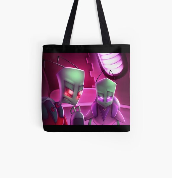 Invader Zim Fan Art - Almighty Tallest Red & Purple Portrait All Over Print Tote Bag