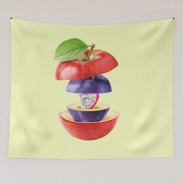 Item preview, Apple Plum Dragon Fruit Gifts Vegetarian designed and sold by betternotes.