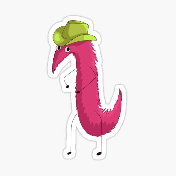 Vista previa del artículo con la obra «Gusano con sombrero de vaquero», diseñado y vendido por annoyingarts.