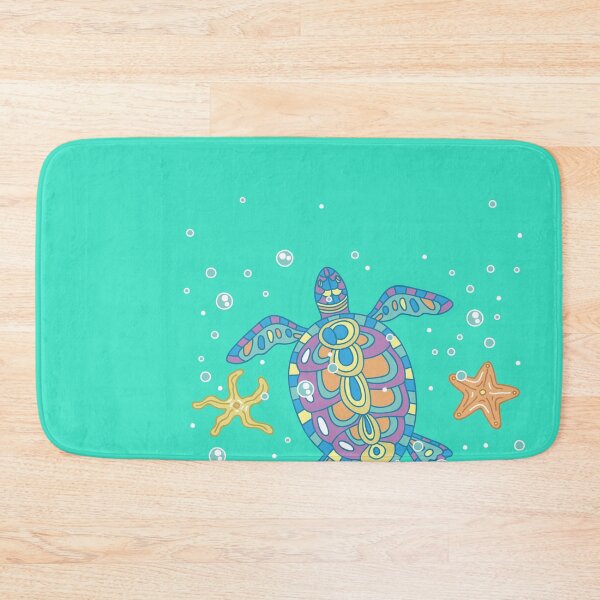 Item preview, colourful-turtle-hand-drawn-oceans-da designed and sold by camelia khaled.