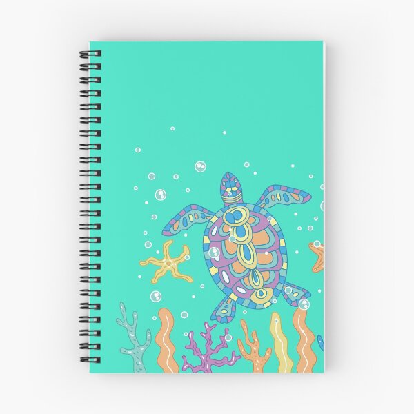 Item preview, colourful-turtle-hand-drawn-oceans-da designed and sold by camelia khaled.