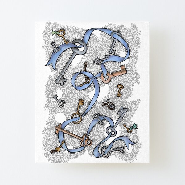 Key Tangle by Bobbie Berendson W. Canvas Mounted Print
