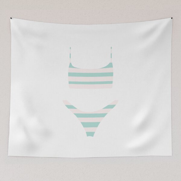 Item preview, patterned blue bikini designed and sold by keeganemma.