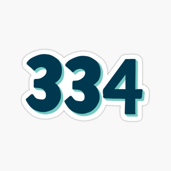 Area Code 334 Stickers for Sale | Redbubble