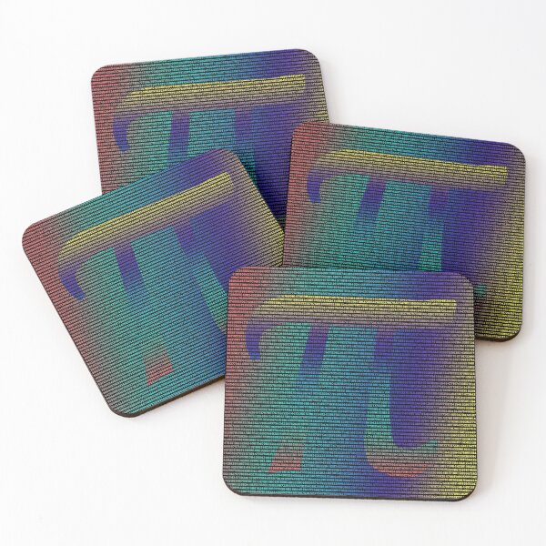 Item preview, Pi Symbol Colourful on Black designed and sold by Grathicks.