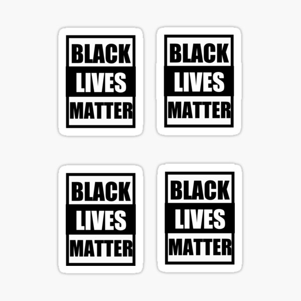 BLACK LIVES MATTER STICKERS Sticker
