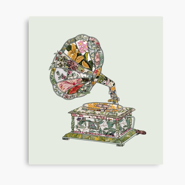 Seeing Sound Vintage Botanical Canvas Print