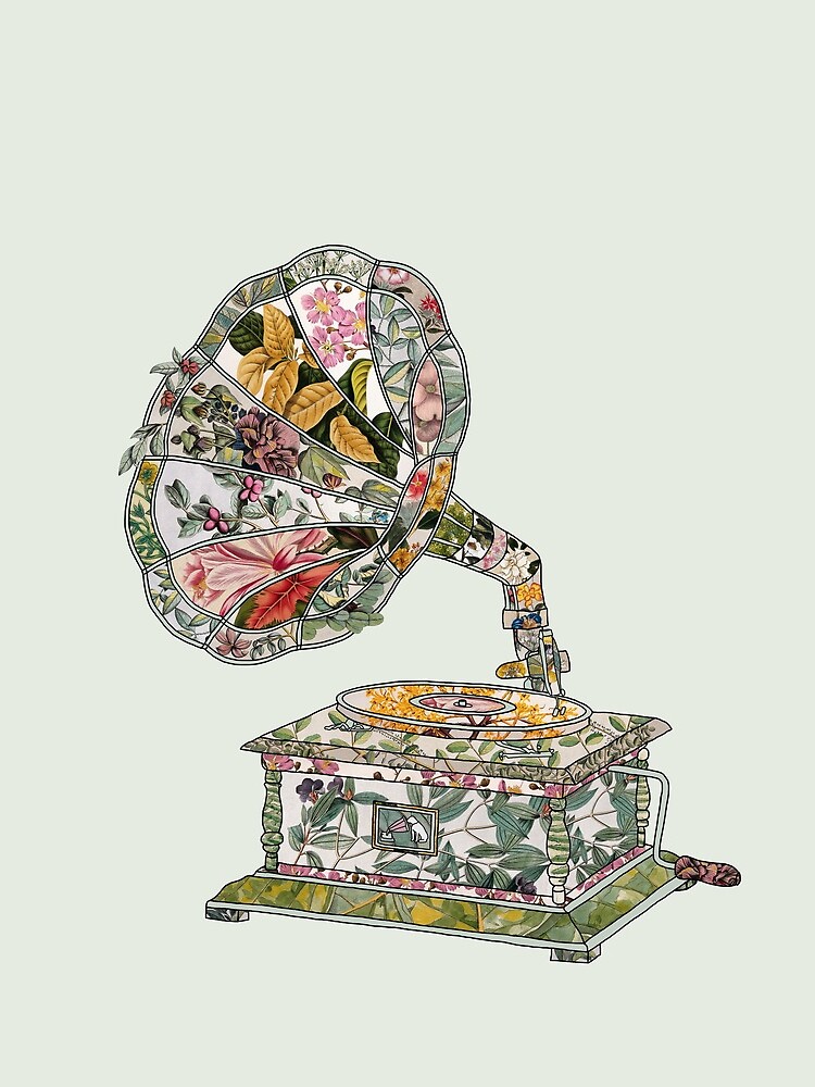 Seeing Sound Vintage Botanical by BiancaGreen