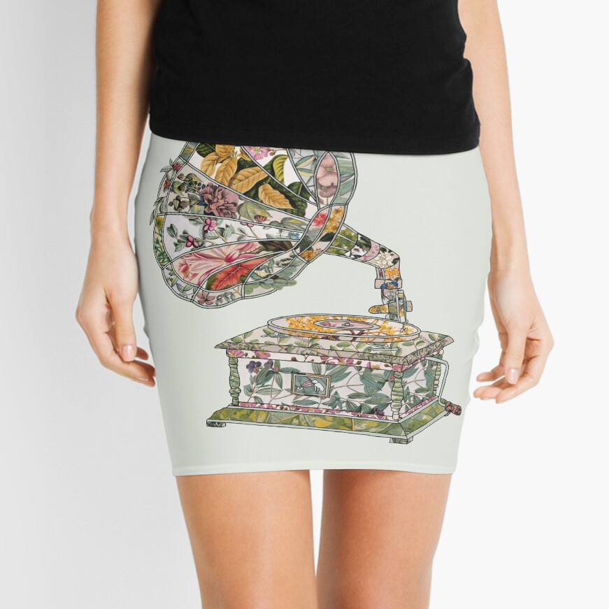 Seeing Sound Vintage Botanical Mini Skirt