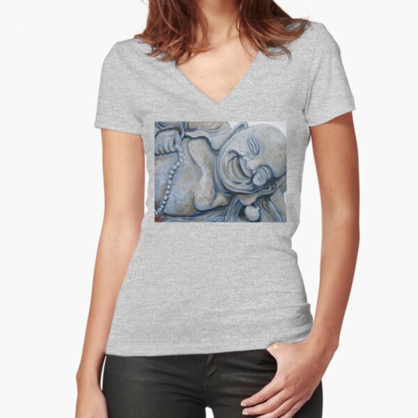 Buddha Bella Fitted V-Neck T-Shirt