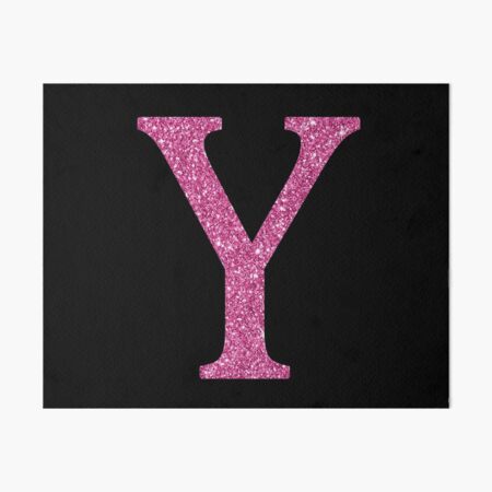 Pink Glitter Letter Y Sticker for Sale by DevineDesignz