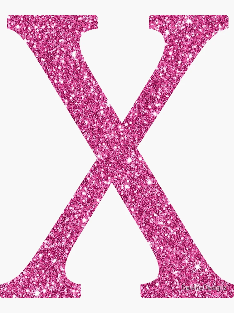 Pink Glitter Letter D Sticker for Sale by DevineDesignz