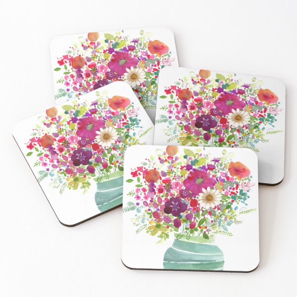 Item preview, Farm fresh water color flowers designed and sold by Sue Zipkin.