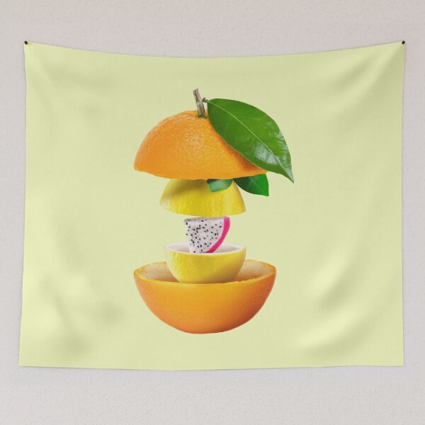 Item preview, Orange Lemon Dragon Fruit Gifts Vegetarian designed and sold by betternotes.