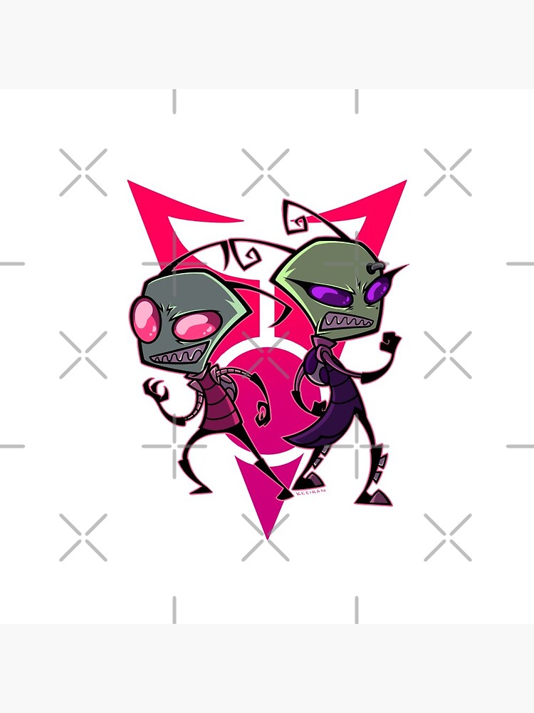 "Invader Zim Top of the Line" Pin for Sale by Keeiran Redbubble