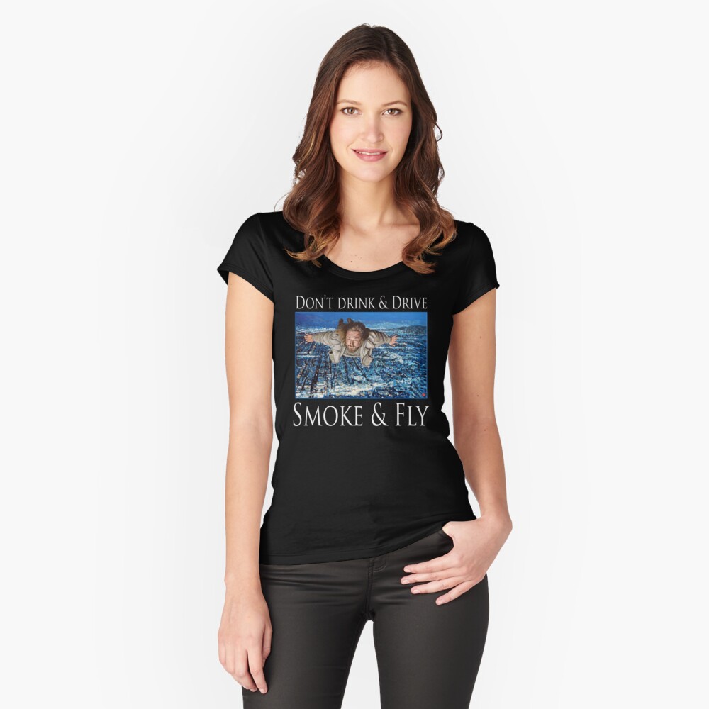 Smoke and Fly Fitted Scoop T-Shirt