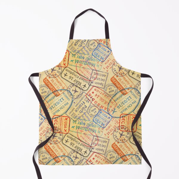 Item preview, Passport Stamps Pattern designed and sold by graphicmeyou.