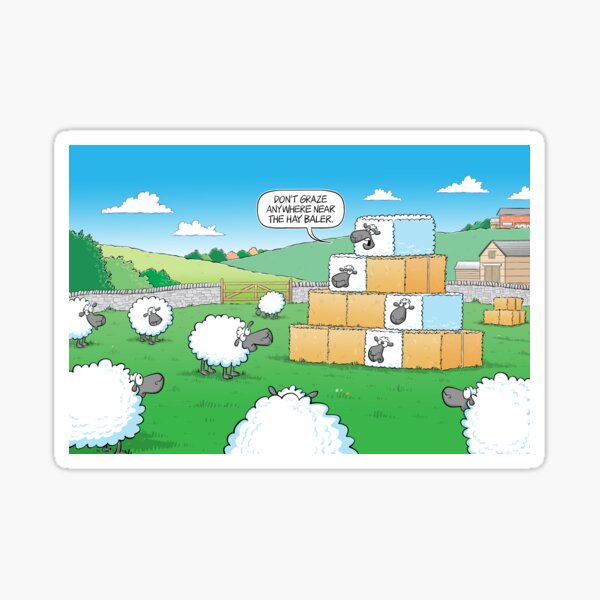 Hay Baler Sticker