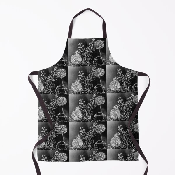 Item preview, flower print black and white flower illustration designed and sold by lua-na.