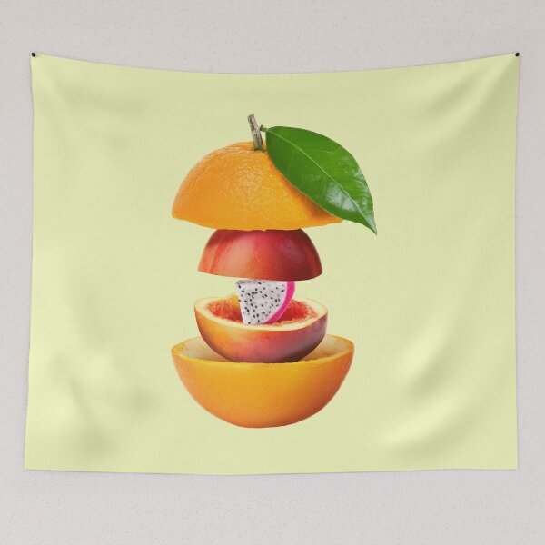 Item preview, Orange Peach Dragon Fruit Gifts Vegetarian designed and sold by betternotes.
