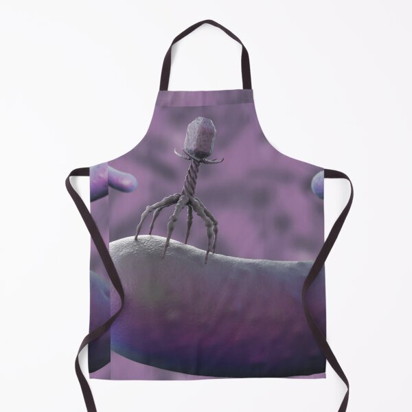 Item preview, SURFIN BACTERIOPHAGE  MICROSCOPE IMAGE PHOTO...Microbiology designed and sold by Hippiesole.