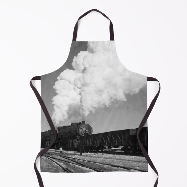 Item preview, Locomotive In Rail Yard - Chicago - 1942 designed and sold by warishellstore.