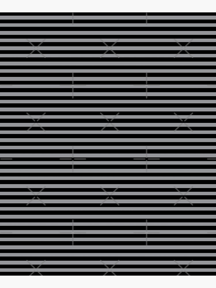 Thumbnail 6 of 6, Apron, Black and Grey horizontal stripes - Classic striped pattern by Cecca Designs designed and sold by Cecca-Designs.