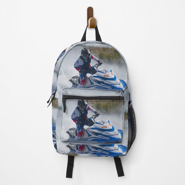 Item preview, Blue Jet Ski Blasting Through Waves designed and sold by Tim Thompson.