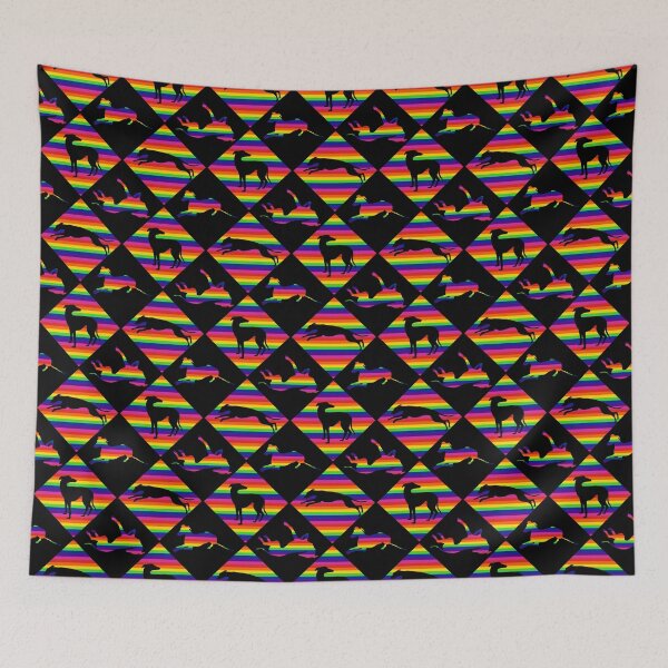 Item preview, Rainbow Diamond Greyhounds  designed and sold by GreytGraphicals.