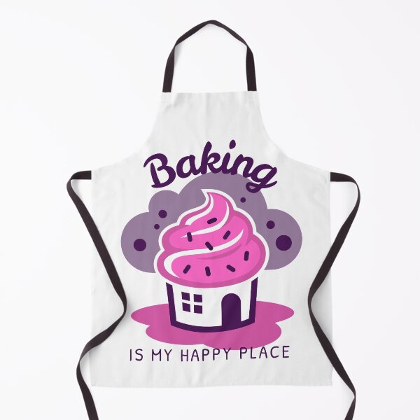Item preview, Cute Pink Cupcake "Baking is my happy place" Gift for cupcake lovers designed and sold by TamGustam.