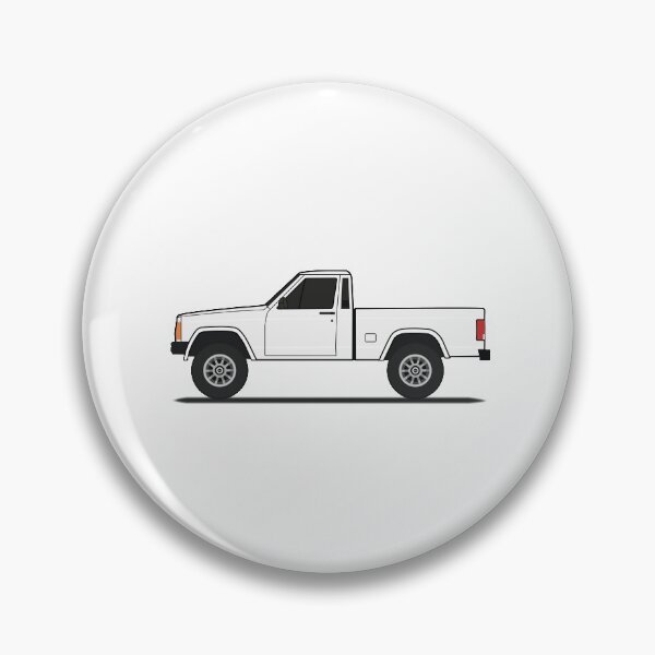 Item preview, Comanche MJ  pickup truck white OEM turbine wheels designed and sold by MandalaPics.