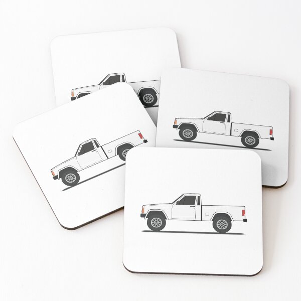 Item preview, Comanche MJ  pickup truck white OEM turbine wheels designed and sold by MandalaPics.