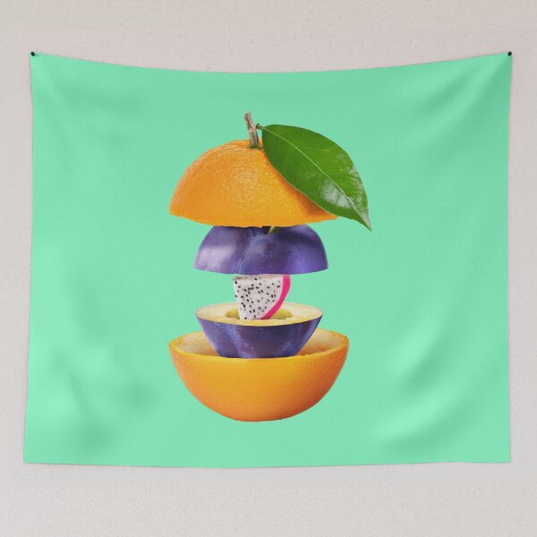 Item preview, Orange Plum Dragon Fruit Gifts Vegetarian designed and sold by betternotes.