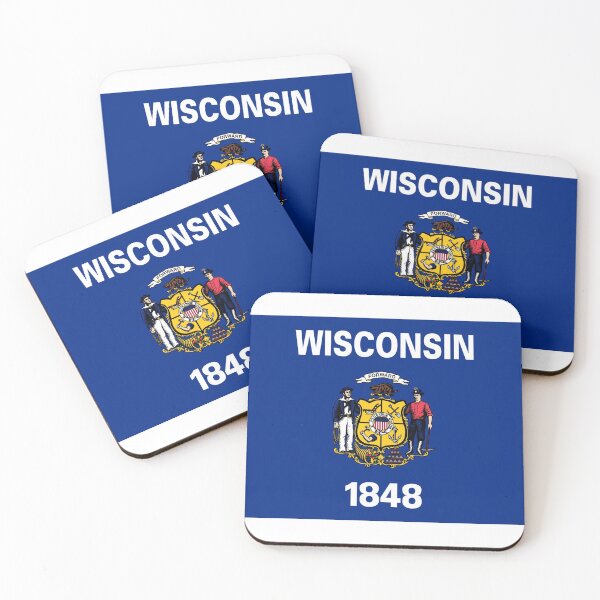 Item preview, Wisconsin State Flag Badge Pin designed and sold by deanworld.