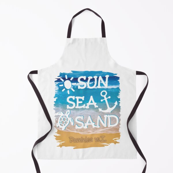 Item preview, Dominica Sun Sea Sand Beach Scene designed and sold by IdentiTee Studios.