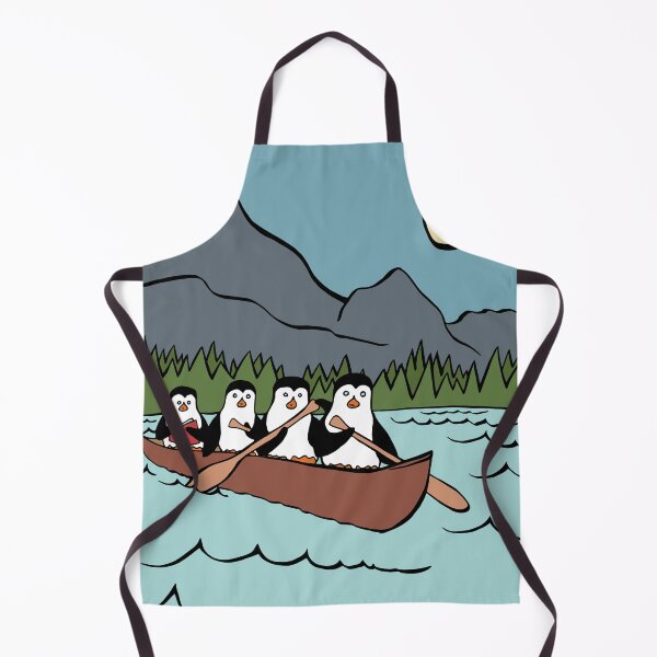 Item preview, Penguin Family Riding in a Canoe Together designed and sold by Otter-Grotto.
