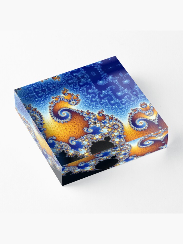 Alternate view of Mandelbrot set Acrylic Block