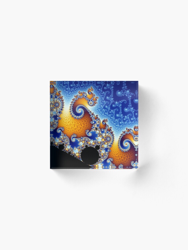 Alternate view of Mandelbrot set Acrylic Block