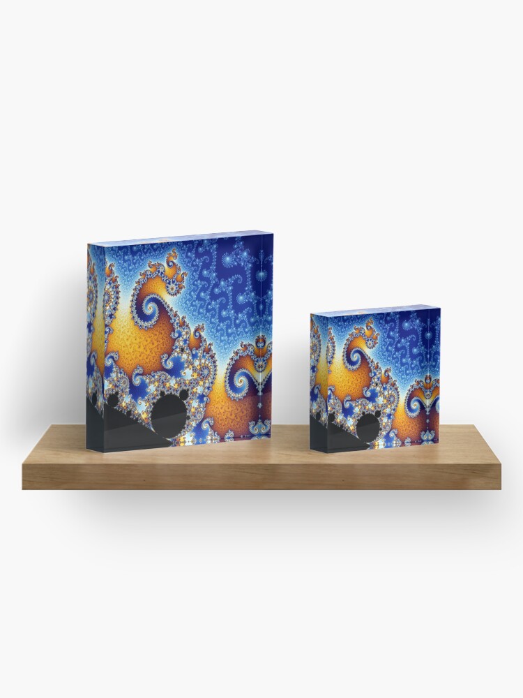 Alternate view of Mandelbrot set Acrylic Block