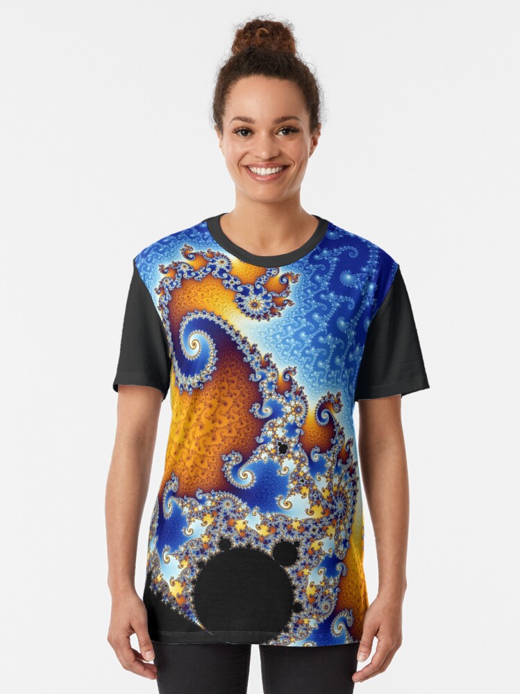 Alternate view of Mandelbrot set Graphic T-Shirt