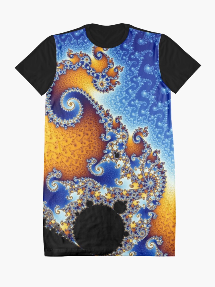 Alternate view of Mandelbrot set Graphic T-Shirt Dress