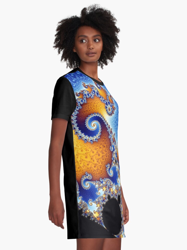 Alternate view of Mandelbrot set Graphic T-Shirt Dress