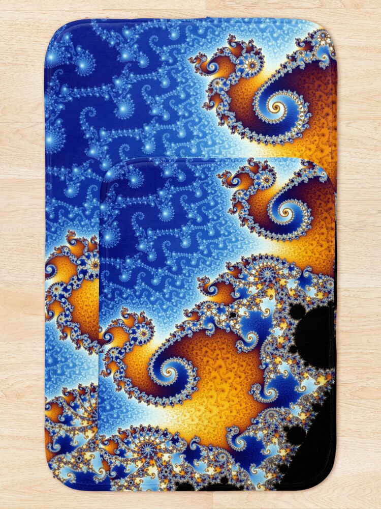 Alternate view of Mandelbrot set Bath Mat