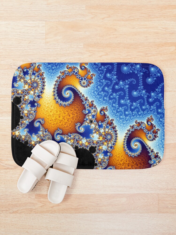 Alternate view of Mandelbrot set Bath Mat