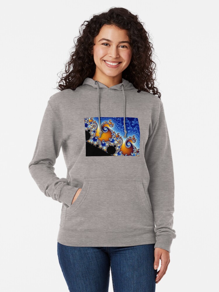 Alternate view of Mandelbrot set Lightweight Hoodie